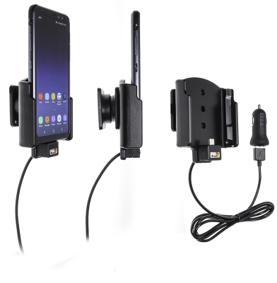 Aktywny uchwyt Brodit z kablem USB i adapterem do gniazda zapalniczki, Samsung Galaxy S8 Active