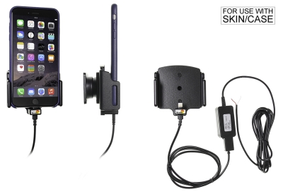 Aktywny uchwyt Brodit do stałej instalacji, Apple iPhone 11/11 Pro/6 Plus/6S Plus/7 Plus/8 Plus/X/XR/Xs/Xs Max