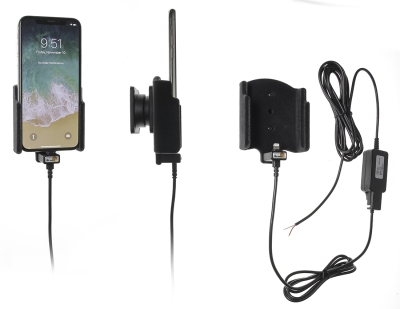 Aktywny uchwyt Brodit do stałej instalacji, Apple iPhone X/Xs