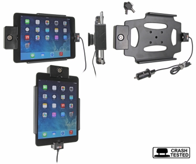 Brodit uchwyt z zamkiem na klucz, Apple iPad Mini 2 (A1489, A1490, A1491)/3 (A1599, A1600)/Retina