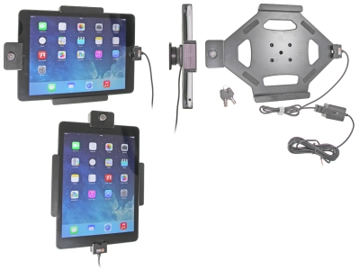 Brodit uchwyt z zamkiem na klucz, Apple iPad 5th Gen (A1822, A1823)/9.7 6th Gen (A1893, A1954)/9.7 New/Air (A1474, A1475, A1476)
