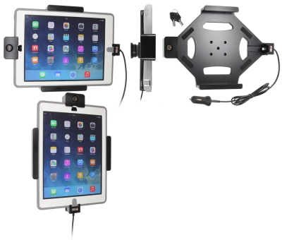 Uchwyt Brodit z blokadą na klucz, Apple iPad 5th Gen (A1822, A1823)/9.7 6th Gen (A1893, A1954)/9.7 New/Air (A1474, A1475, A1476)