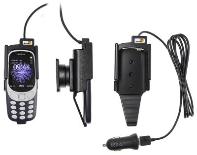 Aktywny uchwyt z kablem USB i adapterem do gniazda zapalniczki, Nokia 3310 (2017)