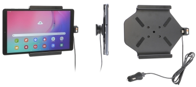Aktywny uchwyt Brodit z kablem USB i adapterem do gniazda zapalniczki, Samsung Galaxy Tab A 10.1 (2019) SM-T510/SM-T515