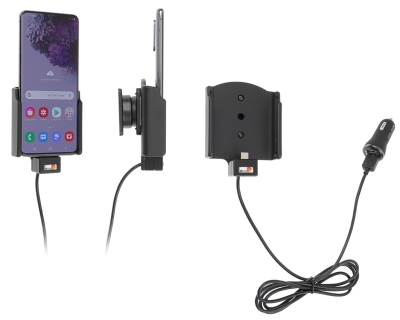 Aktywny uchwyt Brodit z kablem USB i adapterem do gniazda zapalniczki, Samsung Galaxy S20 4G, 5G (SM-G981B/SM-G981F)