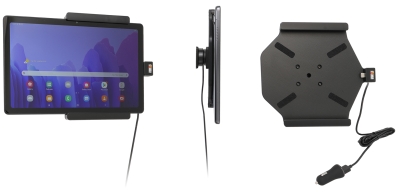 Aktywny uchwyt Brodit z kablem USB i adapterem do gniazda zapalniczki, Samsung Galaxy Tab A7 10.4 (2020) SM-T500/SM-T505