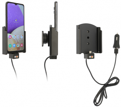 Brodit Aktywny uchwyt z kablem USB i adapterem do gniazda zapalniczki, Samsung Galaxy A32 5G SM-A326U1/DS
