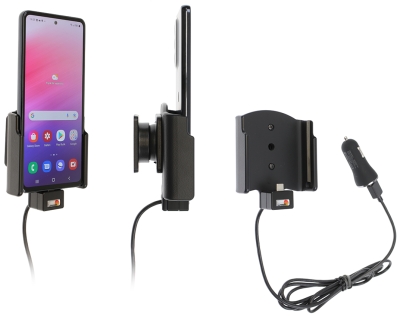 Brodit Aktywny uchwyt z kablem USB i adapterem do gniazda zapalniczki, Samsung Galaxy A53 5G SM-A536B/DS