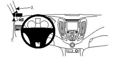 ProClip Monteringsbygel Hyundai Veloster 12-15, Lewa