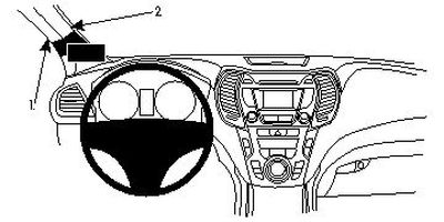 Hyundai Santa Fe 13-15, Lewa