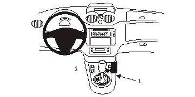 Citroen C2/C3 06-09, konsola