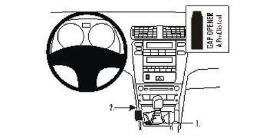 Lexus IS seria 06-13, konsola, manualna skrzynia biegów