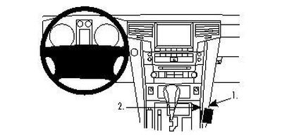 Lexus LX seria 08-15, konsola