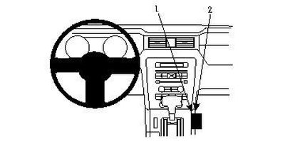 Ford Mustang 10-14, konsola