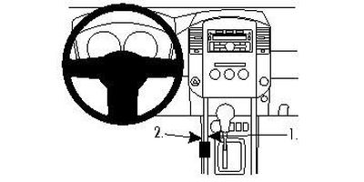 Nissan Navara 11-15, konsola, lewa