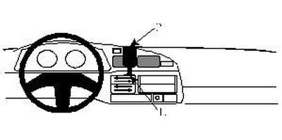 ProClip Uchwyc montażowy Toyota LandCruiser Hg 80 91-94, Wyśrodkowany