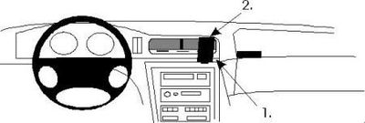 ProClip Uchwyc montażowy BMW 840-850 E31 90-01, Wyśrodkowany
