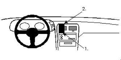ProClip Uchwyc montażowy Nissan 300 ZX 90-96, Wyśrodkowany