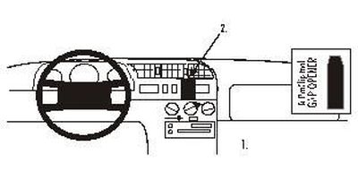 ProClip Uchwyc montażowy Fiat Ducato 95-01, Wyśrodkowany