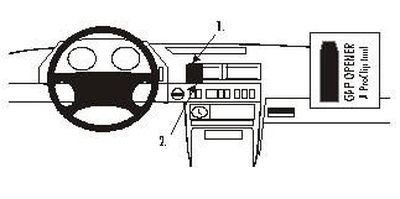 ProClip wspornik montażowy Landrover Range Rover 95-01, wyśrodkowany