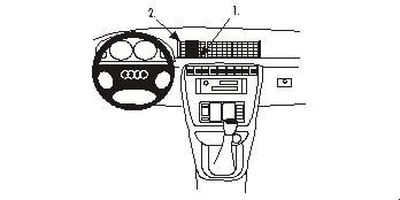 Audi A4 95-01, wyśrodkowany