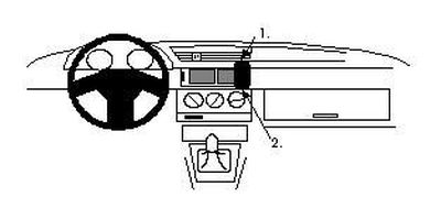 Alfa Romeo 155 92-97, pod kątem, drewniany panel