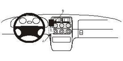 ProClip wspornik montażowy Alfa Romeo Spider/GTV 95-97, wyśrodkowany
