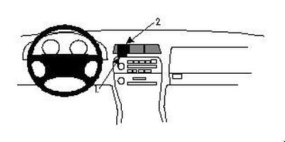 ProClip wspornik montażowy Lexus ES Serie 92-96, wyśrodkowany