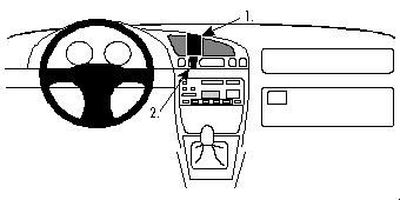 Ford Fiesta/Courier/Puma 96-02, wyśrodkowany