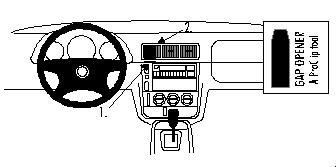 Brodit ProClip, Mercedes Benz M-Class/ML 98-04