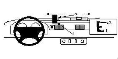 ProClip Monteringsbygel Landrover Defender 98-06, Wyśrodkowany