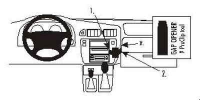 ProClip Monteringsbygel Nissan Patrol 98-10, Kątowy