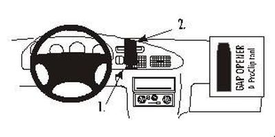 ProClip Uchwyt montażowy Ford Ranger 01-06/Mazda B-series 99-07, wyśrodkowany
