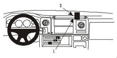 ProClip Uchwyt montażowy Toyota LandCruiser 70 84-98, pod kątem