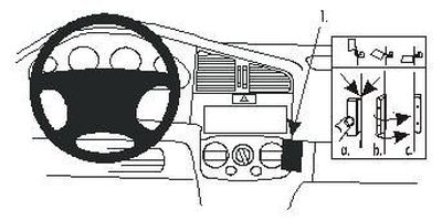 ProClip Uchwyt montażowy Nissan Primera 00-01, Kątowy