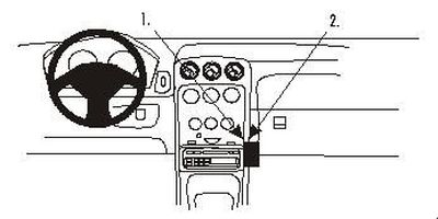 ProClip Uchwyt montażowy Alfa Romeo Spider/GTV 98-05, Kątowy