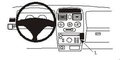 ProClip Uchwyt montażowy Opel Agila 00-06, Kątowy