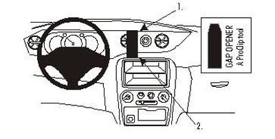 ProClip Monteringsbygel Daihatsu YRV 01-07, centralny