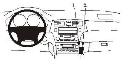 ProClip Monteringsbygel Lexus ES Serie 02-06, kątowy