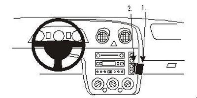 ProClip Monteringsbygel Ford Fiesta 03-05, kątowy