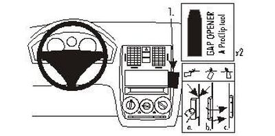 ProClip Uchwyt montażowy Hyundai Getz 02-05, Kątowy
