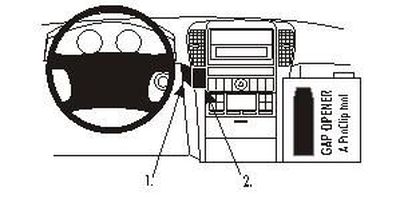 Kia Sorento 02-07, Wycentrowany, Brązowy panel drewniany