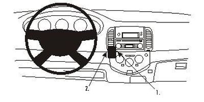 Nissan Micra 03-10, Wycentrowany, Niski
