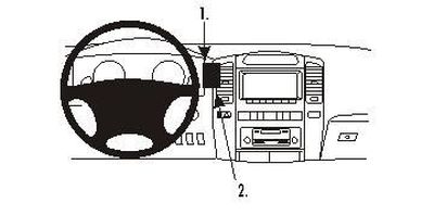 ProClip Monteringsbygel Lexus LX Serie 03-07, Wycentrowany