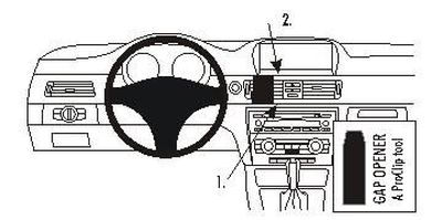 BMW 316-330/E90/E91/E92/E93 05-12, wyśrodkowany, OEM Nav.