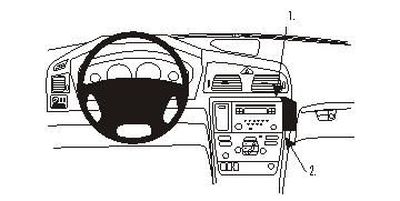 Volvo V70 05-08, pod kątem wysoki, panel drewniany