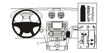Brodit ProClip, Mercedes Benz M-Class/ML 05-11