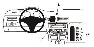 BMW 316-330/E90/E91/E92/E93 05-12, Wyśrodkowany, Drewniany panel