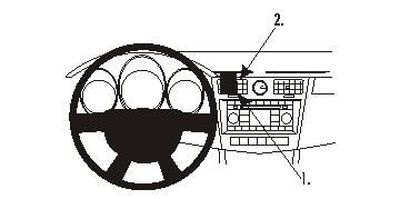 ProClip Monteringsbygel Chrysler Sebring 07-10, Wyśrodkowany