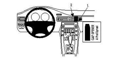 Volvo S80/V70/CX70 08-11, Kątowy Wysoki, Panel drewniany